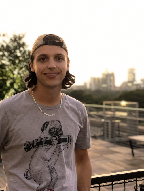 A picture of me on a rooftop in Atlanta